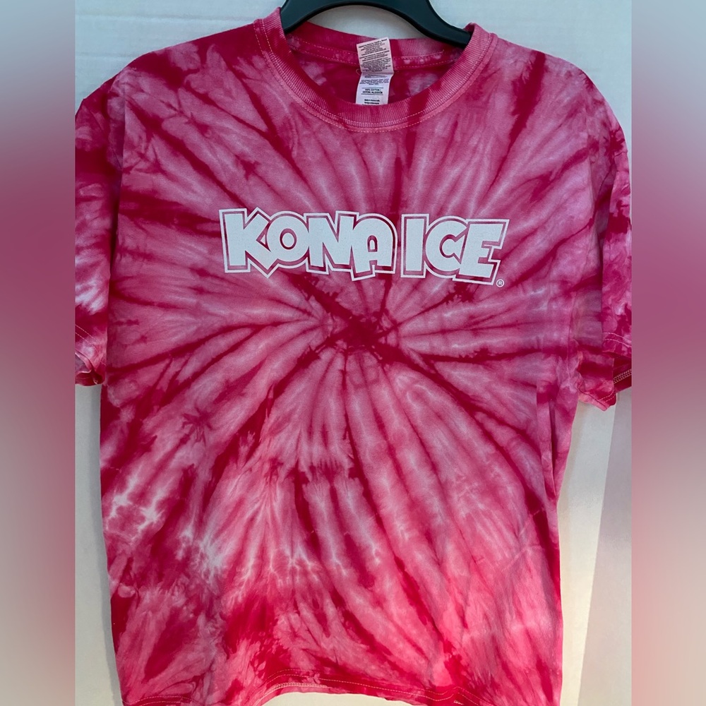 Kona Ice pink tie-dye T-shirt